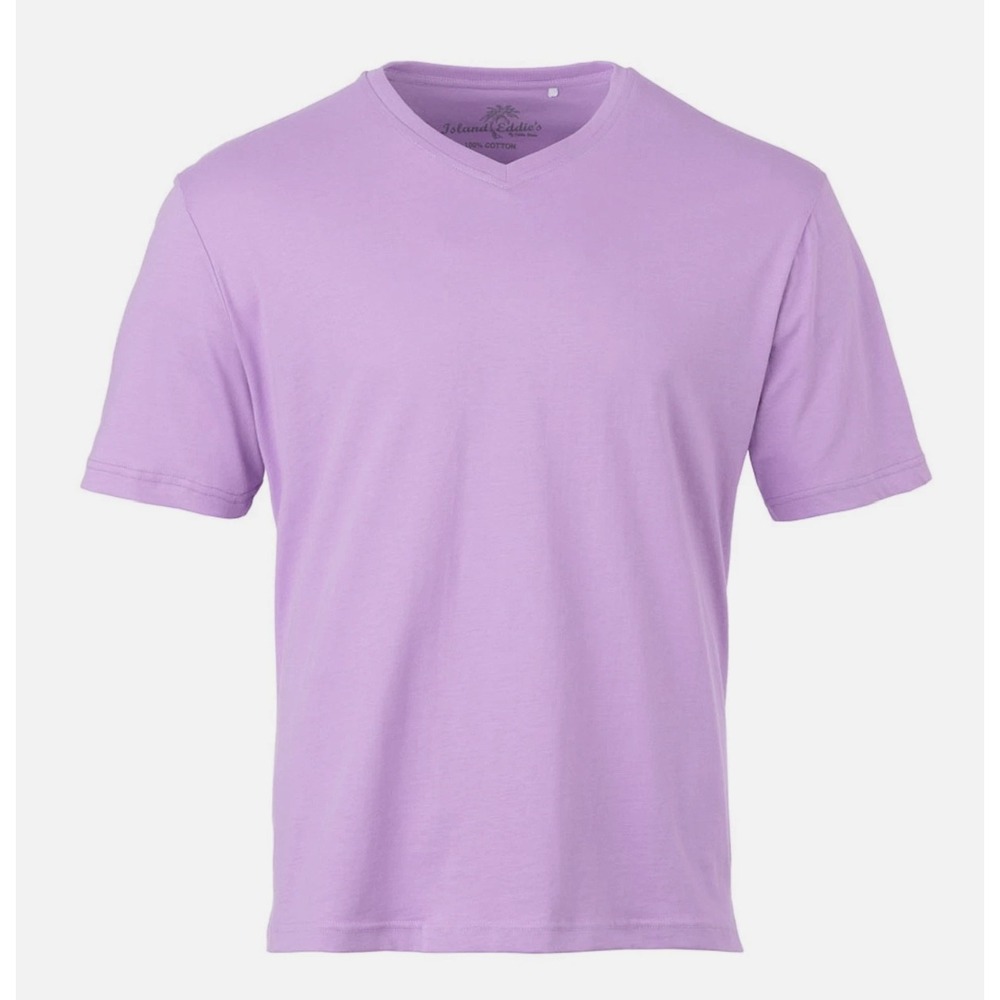 Island Eddie's Purple V-Neck Tee 100% Cotton Sealed